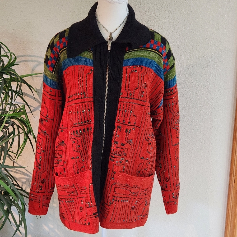 Jean Paul Gaultier Circuit Board Sweater
